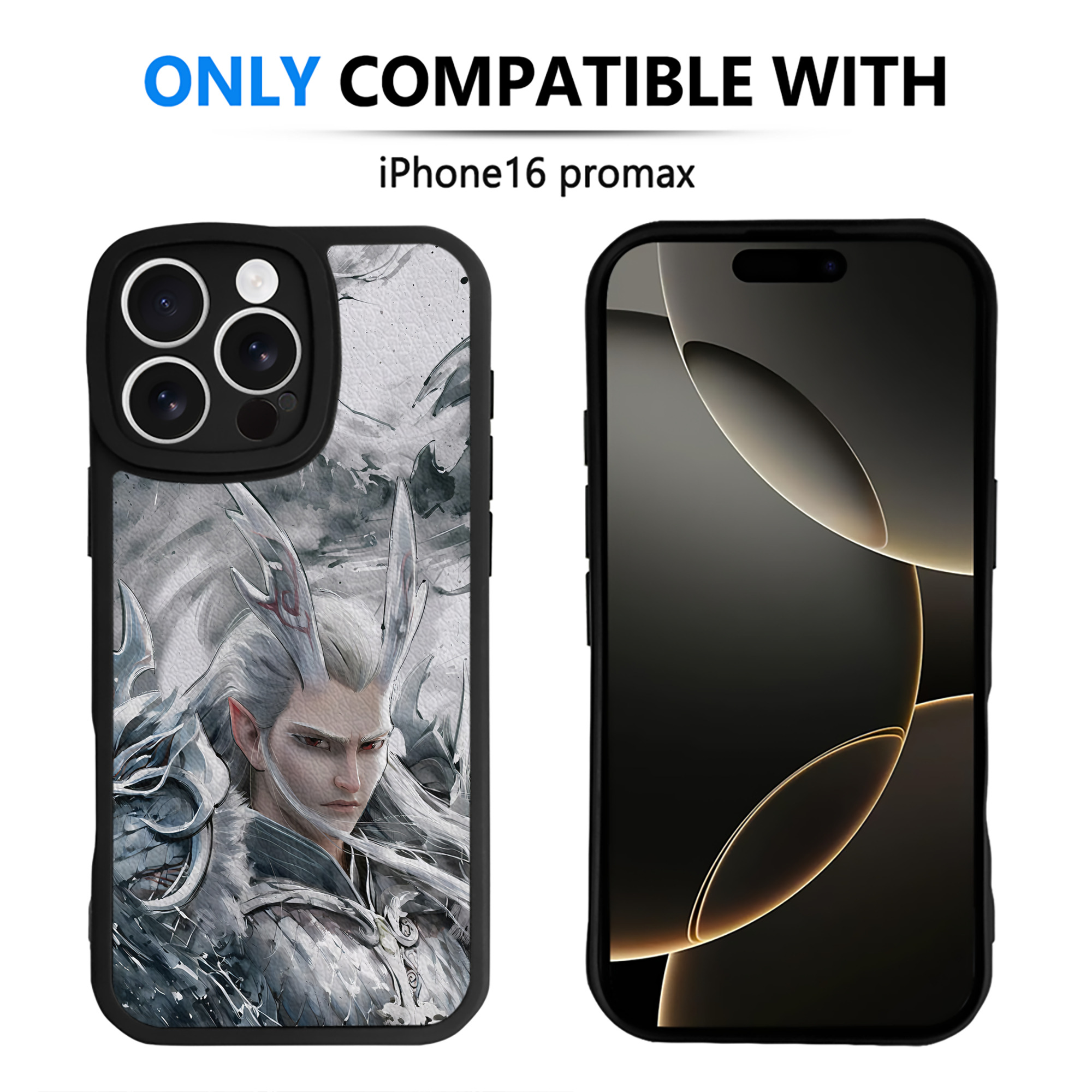 （画像用） Ne Zha 2 ナタ 魔童の大暴れ 【iPhone 16シリーズ対応】シリコンスマホケース（レザー調） 材質：シリコン